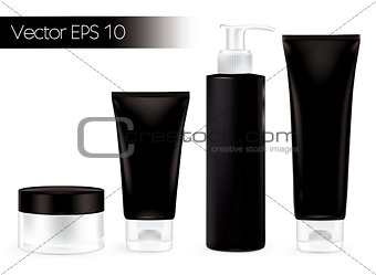 Packaging containers black