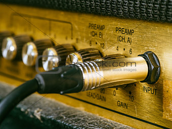 Vintage amplifier input