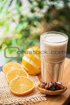 coffee raf with citrus