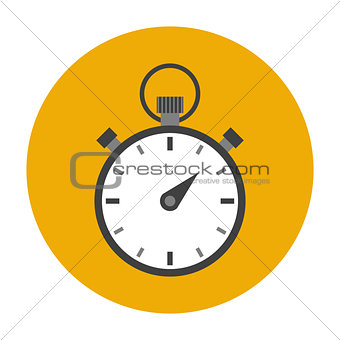 Stopwatch flat icon