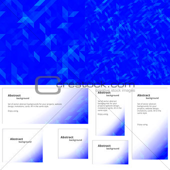 Abstract background blue banner