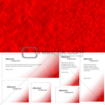 Abstract background red banner