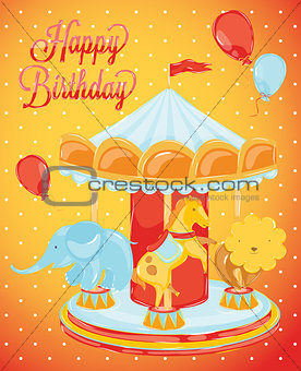 Birthday card carousel 