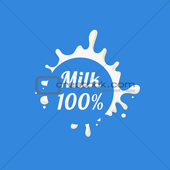 Round Splash Milk Product Logo