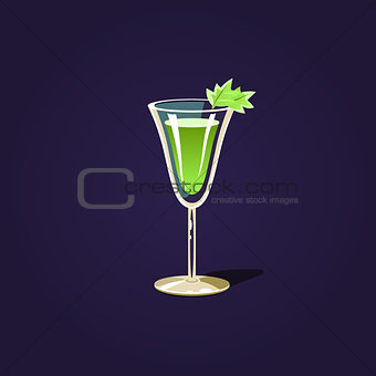 Herbal Cocktail Illustration