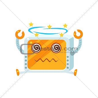 Dizzy Little Robot Character