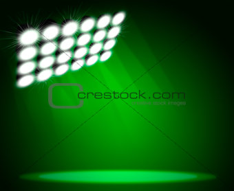 Green light beam