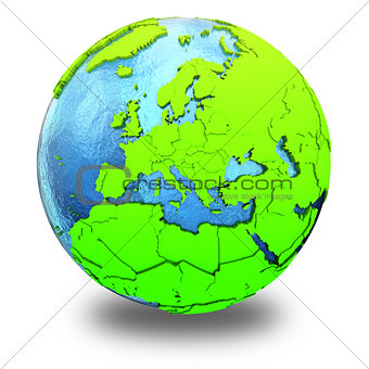 Europe on green Earth