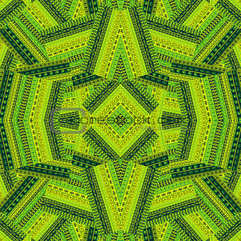 Green ethnic patchwork background design