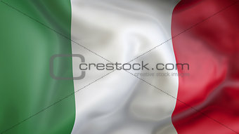 Italy flag 3d rendering