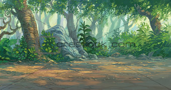 forest painting