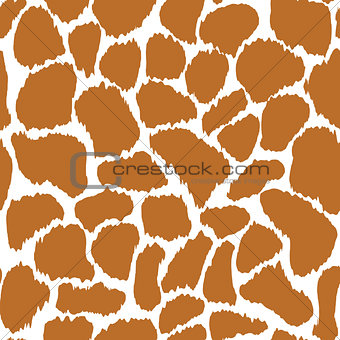 Giraffe skin vector seamless pattern texture