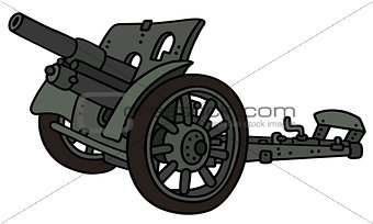 Vintage gray cannon
