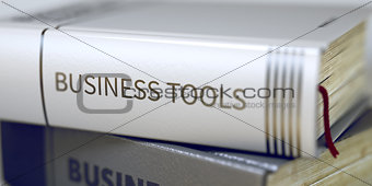 Book Title on the Spine - Business Tools.