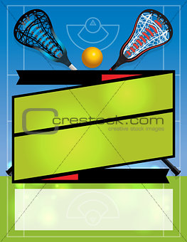 Blank Lacrosse Flyer Background