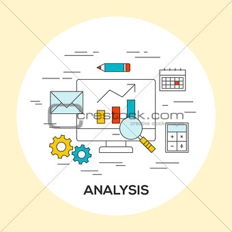 Business analysis concept illustration