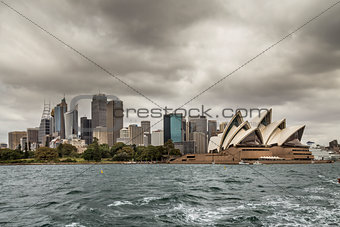 Sydney on a cloudy day