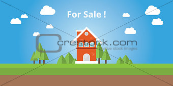 for sale house with text on top