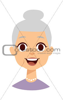 Cute granny vector illustration.
