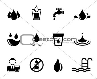 black water concept icons