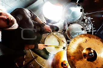 Drummer and rock music