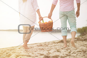 Middle-aged couple in picnic