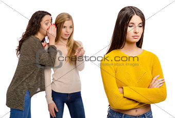 Teenage girls gossiping