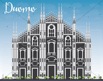Duomo. Milan. Italy. Vector Illustration.