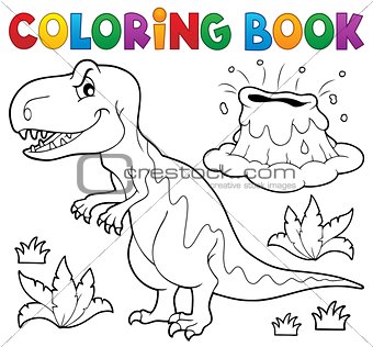 Coloring book dinosaur topic 1