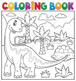 Coloring book dinosaur topic 6