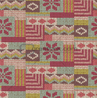 Knitted Seamless Fabric PatternTexture