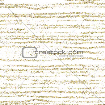 Seamless striped gold glittering vector pattern