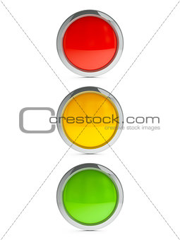 Icon traffic lights with highlight