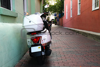 Moped in Alley