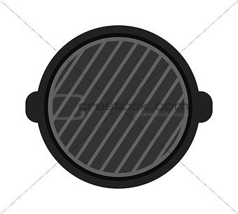 Grill isolated vector illustration.
