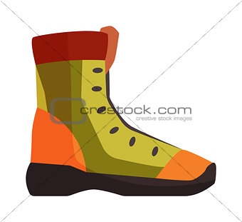 Travel boots vector illustration.