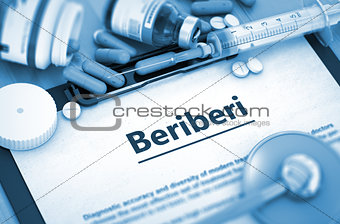 Beriberi. Medical Concept.
