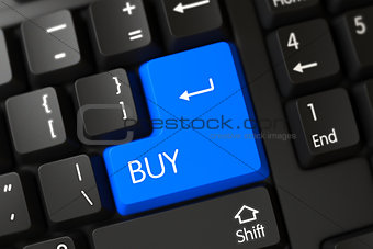 Keyboard with Blue Key - Buy.