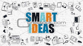 Smart Ideas in Multicolor. Doodle Design.