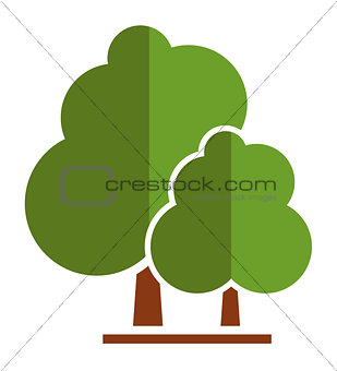 summer tree icon