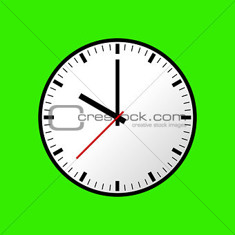 Clock icon, Vector illustration, flat design EPS10