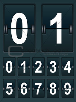 Set Numbers for sports scoreboard