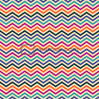 Colorful vector seamless zigzag pattern