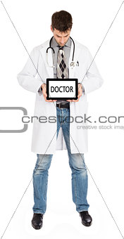 Doctor holding tablet - Doctor