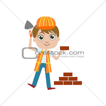 Boy Future Construction Worker