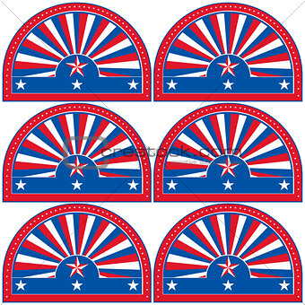 American patriotic symbol for design and decorate.