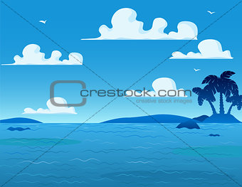 Sea Landscape Background