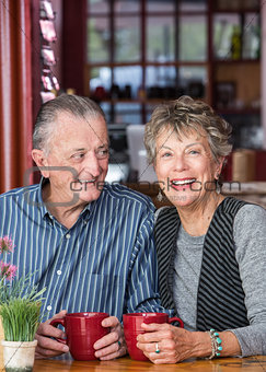 Mature Couple in Coffee House