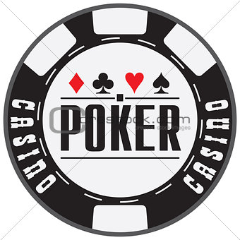 Black casino chips for Poker