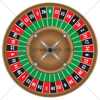 Classic game of roulette wheel